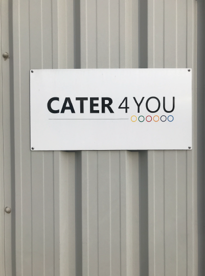Cater 4 You logo on building